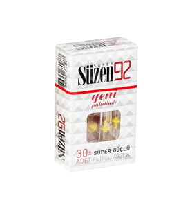 Süzen 92 Sigara Filtreli Ağızlık 30 Adet (Renksiz)