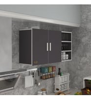 Kenzlife hazır mutfak fulvus22 gri 060*120*22 mutfak banyo dolabı kapaklı raflı (Karışık)