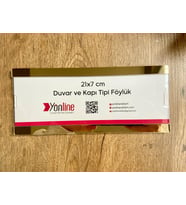 Kapı ve Duvar Tipi Kolay Değiştirilebilir A4 1/3 Föylük (Gold)