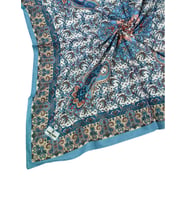 Mim Eşarp Prime Pamuk Etnik Desenli Eşarp 90x90 cm (İndigo)