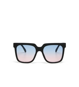 Okkia Roma Unisex Güneş Gözlüğü Siyah / Lens: Mavi/Pembe gradyan OK040BK-BP