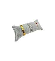 Saat Bileklik ve Takı Yastığı 20 Cm Gri Süet