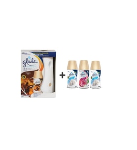 Glade Otomatik Sprey X Oryantal Oud X Temiz Çarşaf Ferahlığı X Meyve & Çiçek Buketi X Temiz Çarşaf Ferahlığı = 3 X 269 Ml