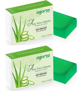 Agarta El Yapımı Doğal Sabun 150GR Aloe Vera (2 Li Set)