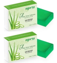 Agarta El Yapımı Doğal Sabun 150GR Aloe Vera (2 Li Set)