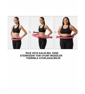 Masajlı Akıllı Hula Hoop Ayarlanabilir Fitness Çemberi