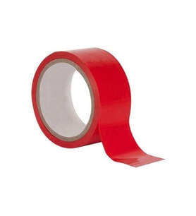 Renkli ( Kırmızı ) Koli Bandı 45x100 Metre 6 Adet 1 Paket (Çok Renkli)