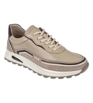 Voyager Hakiki Deri Yazlık Erkek Spor Ayakkabı Sneaker VOY-684 BEJ