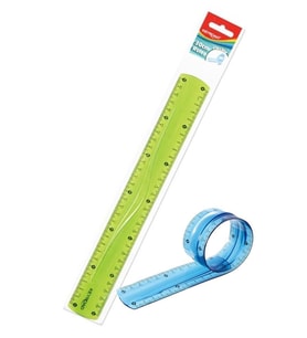 Kırılmaz Cetvel 30 Cm Silikonlu Yeşil Renk 1 Adet Cetvel Kırılmaz