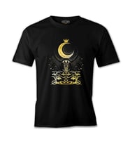 Ay - Kraliçe Siyah Erkek Tshirt