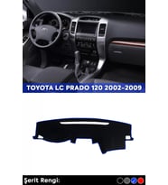 Toyota Lc Prado 120 2002-2009 3d Torpido Koruma Kılıfı - Ön Göğüs Kaplama - Mavi Şerit
