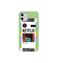 Trihed Iphone 12 Mini Açik Yesil Renkli Silikon Telefon Kilifi - Netflix Bileti