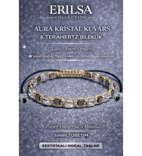 Sertifikalı Aura Kristal Kuvars Bileklik - 5 mm Küp Kesim Terahertz Doğal Taş Ayarlanabilir Minimal (Çok Renkli)