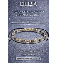 Sertifikalı Aura Kristal Kuvars Bileklik - 5 mm Küp Kesim Terahertz Doğal Taş Ayarlanabilir Minimal (Çok Renkli)