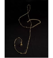 80cm Gold Zincirli Çelik Bel Takısı Harmony Serisi