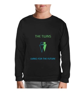 The Twins - Living for the Future Siyah Çocuk Sweatshirt