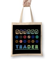 Crypto Trader Bitcoin & Cryptocurrency Bez Çanta Uzun Saplı
