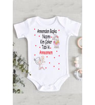 Kız Bebek Beyaz Anneanne Hediye Zıbın