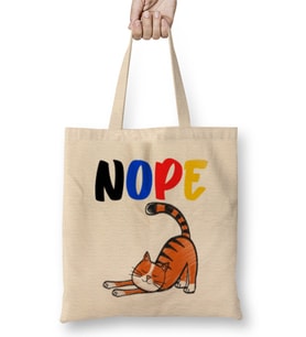 Cat Lovers Clothing Funny Cat Lover Gifts For Women Men Kids Bez Çanta Uzun Saplı