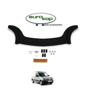 EUROCAP Renault Kangoo Ön Kaput Maskesi Koruma Rüzgarlığı Deflektör 3mm Akrilik Parlak 2003-2007