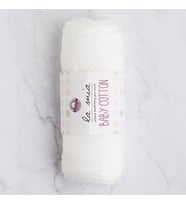 La Mia Baby Cotton Beyaz El Örgü İpi - L001 - 33628