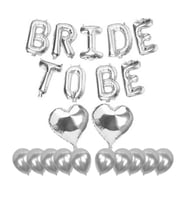 Bride To Be Gümüş Renk Folyo Balon Set
