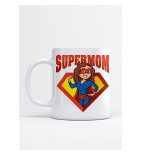 Anneler Günü Temalı Supermom Baskılı Kupa Bardak