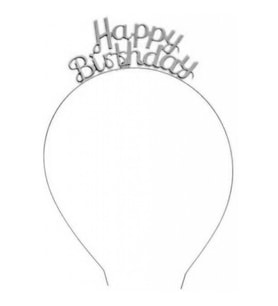 TAÇ HAPPY BIRTHDAY METAL GÜMÜŞ PK:1-