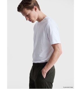 LCWAIKIKI Classic Beyaz Regular Fit İnce Kumaş Tişört /03