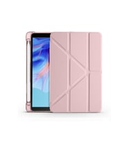 Galaxy Tab A9+ / A9 Plus 11 İnç 2023 Uyumlu Fuchsia Kalem Bölmeli Akıllı Tablet Kılıfı (Rose Gold Altın)