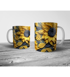 Pixxa Çiçek Desenli Floral Kupa Bardak Model 9