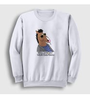 Presmono Unisex Beyaz BoJack Horseman Sweatshirt 299737tt
