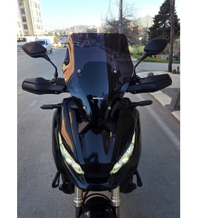 MOTOCAM Honda Adv 350 Ön Cam 2023-2026 Model 43cm Siyah Renkli 4mm SPORTİF