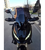 MOTOCAM Honda Adv 350 Ön Cam 2023-2026 Model 43cm Siyah Renkli 4mm SPORTİF