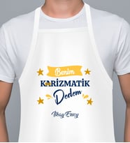 Kişiye Özel Babalar Günü Hediyesi Dede Tasarımlı Mutfak Önlüğü