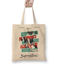 Supernatural Movie Poster Bez Çanta Uzun Saplı