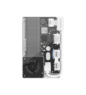 Sharge Disk Pro 4TB Dahili NVMe SSD’li Aktif Soğutmalı 5’i 1 Arada USB-C Çok Portlu Hub, 10Gbps Taşınabilir SSD, HDMI 2.1 ve USB-A Destekli
