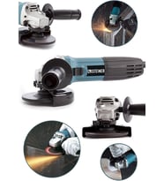Steiner Germany Technology 2400 Watt Profesyonel Avuç Içi Spiral Taşlama Makinesi 125 Mm + 10 Disk