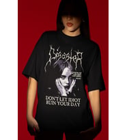 Tasarım Billie Eilish Şarkıcı Baskılı Unisex Oversize Tişört