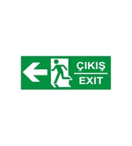ACİL ÇIKIŞ LEVHASI PVC SOL YÖN