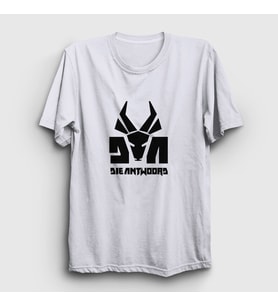 Presmono Unisex Beyaz Logo Die Antwoord T-Shirt 453841tt (Beyaz)