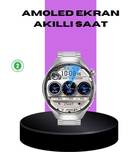 Northcity Akıllı Saat Metal Kordonlu AMOLED – Nabız, Kan Oksijeni ve Spor Takibi
