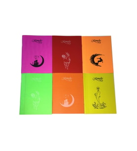 Komeks Kaye Defter Dikişli Plastik Kapak A5 Kareli 40 Yaprak Küçük Boy (12 Li Paket) (Karışık)