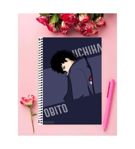 Obito Uchiha Anime Defter 1 Adet Özel Tasarım A4 Boyutu 21*29 Cm Telli Çizgili defter