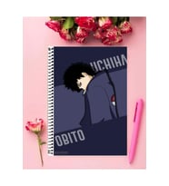 Obito Uchiha Anime Defter 1 Adet Özel Tasarım A4 Boyutu 21*29 Cm Telli Çizgili defter