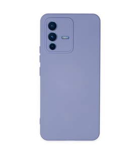 Vivo V23 5g Kılıf Nano İçi Kadife Silikon - Lila