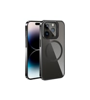 Apple iPhone 15 Pro Uyumlu Kılıf M-safe Şarj Özellikli Standlı Zore Klon Kapak (Siyah)