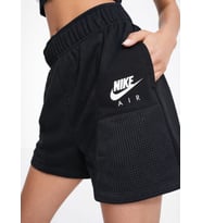 Nike Air High Rise Loose Fit Short Black Kadın Bol Kesim Yüksek Bel Pamuklu Şort Siyah