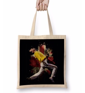 Queen Freddie Mercury 09 Bez Çanta Uzun Saplı