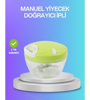 İpli Manuel Doğrayıcı Paslanmaz Çelik Bıçaklı